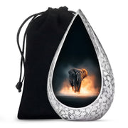 Black Cremation Urn for Ashes - Elephant Funeral Urn For Loved Ones