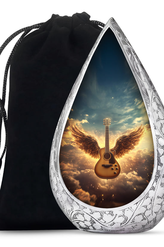 Beautiful Guitar Cremation Urn - A Peaceful Tribute Urn For Music Lovers