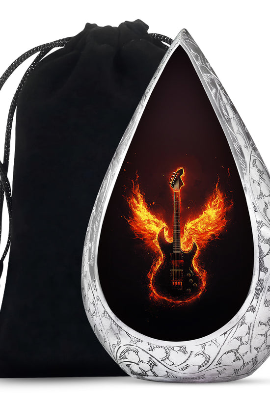 Firewings Guitar Urn - Unique Tribute Cremation Urns For Human Ashes