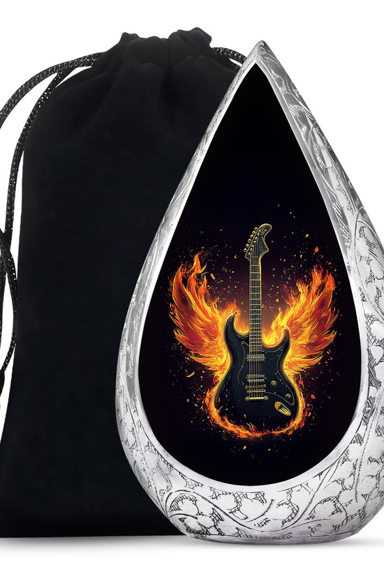 Firewings Guitar Urn - Beautifully Handcrafted Cremation Urn For Ashes