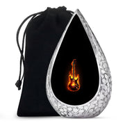 Flame Guitar Cremation Urn - Premium Urn For Human Ashes