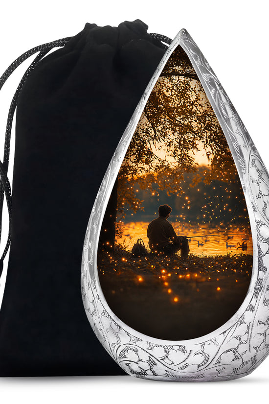 Fisherman Tribute Urn - Nature Cremation Urn For Adults