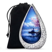 Lakeside Fishing Memorial Urn - Beautiful Cremation Urn For Human Ashes