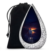 Peaceful Fishing Cremation Urn - Scenic Lake Cremation Urn For Human Ashes
