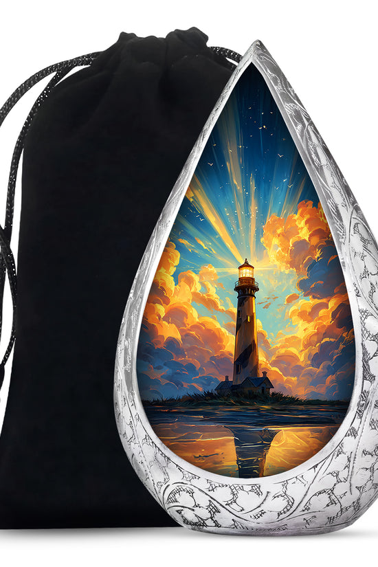 Divine Sky Lighthouse Urn - Premium Cremation Urn For Adult Male & Female