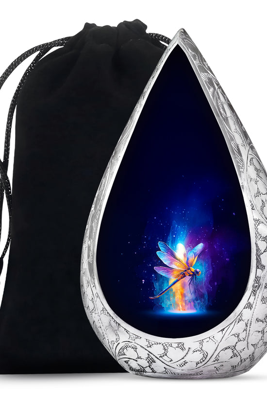Dragonfly Cremation Urn - Colorful Light Memorial Urn For Human Ashes