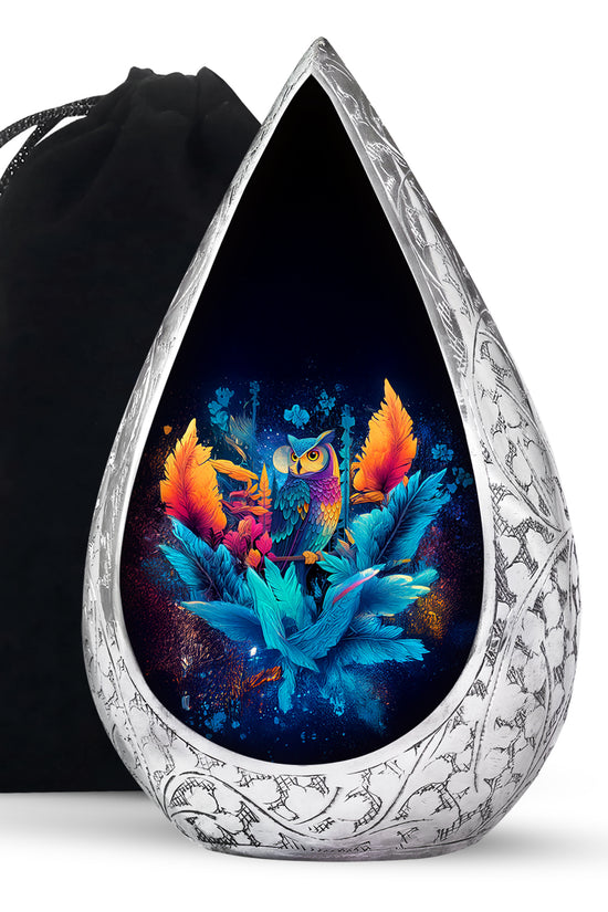 Artistic Night Owl Urn - Cremation Urn For Human Ashes