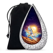 Artistic Owl Cremation Urn - Sunset Memorial Urn For Burial