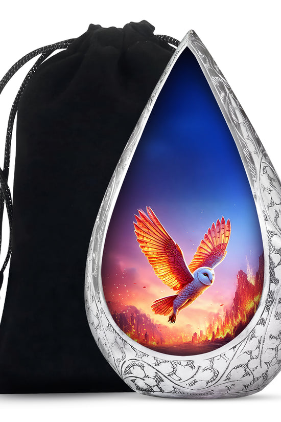 Flying Owl Cremation Urn - Cremation Urn For Human Ashes