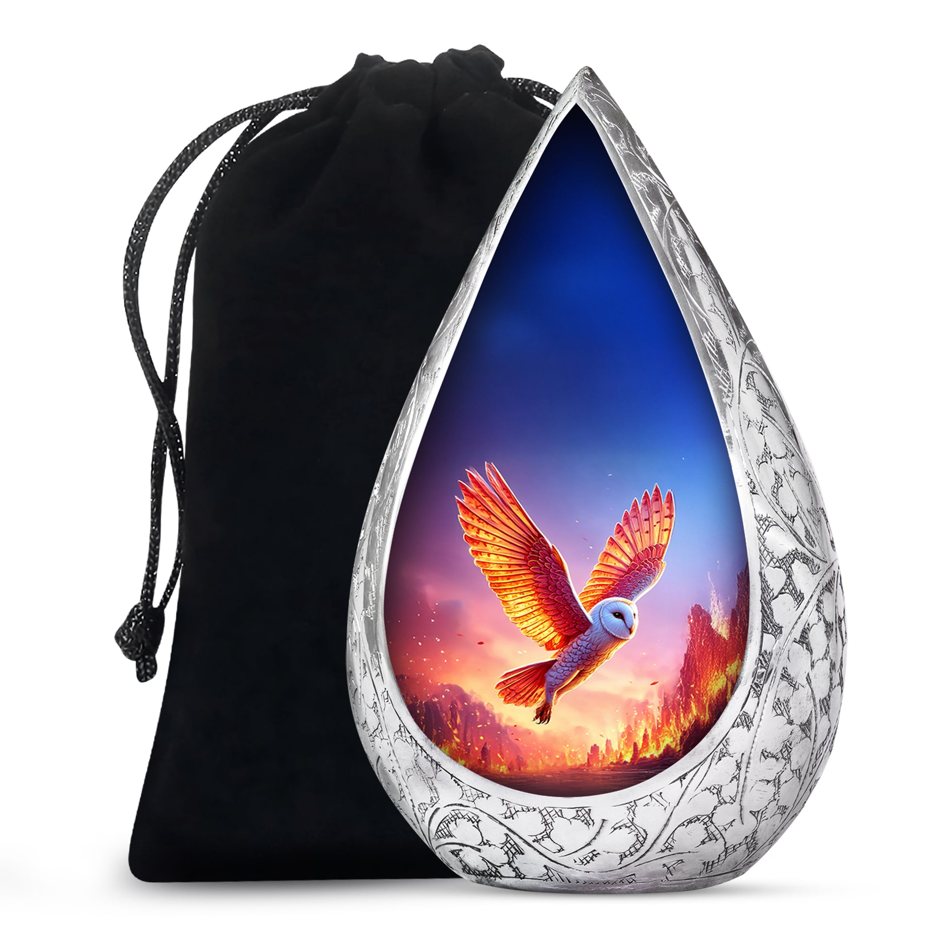 Flying Owl Cremation Urn - Cremation Urn For Human Ashes
