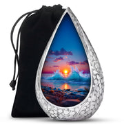 Ocean Wave Memorial Urn - Sunset Beach Cremation Urn For Human Ashes