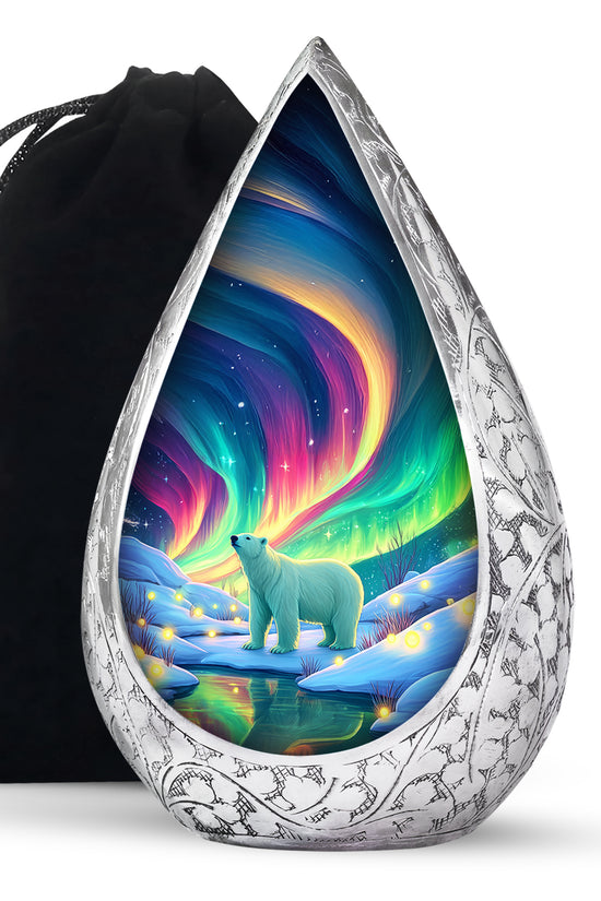 Polar Bear Memorial Urn - Cremation Urn For Adults Ashes