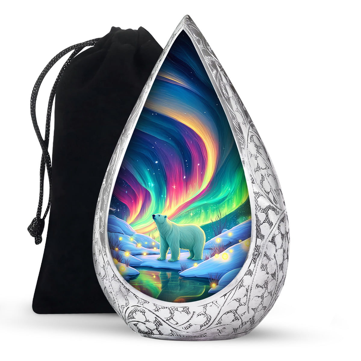 Polar Bear Memorial Urn - Cremation Urn For Adults Ashes