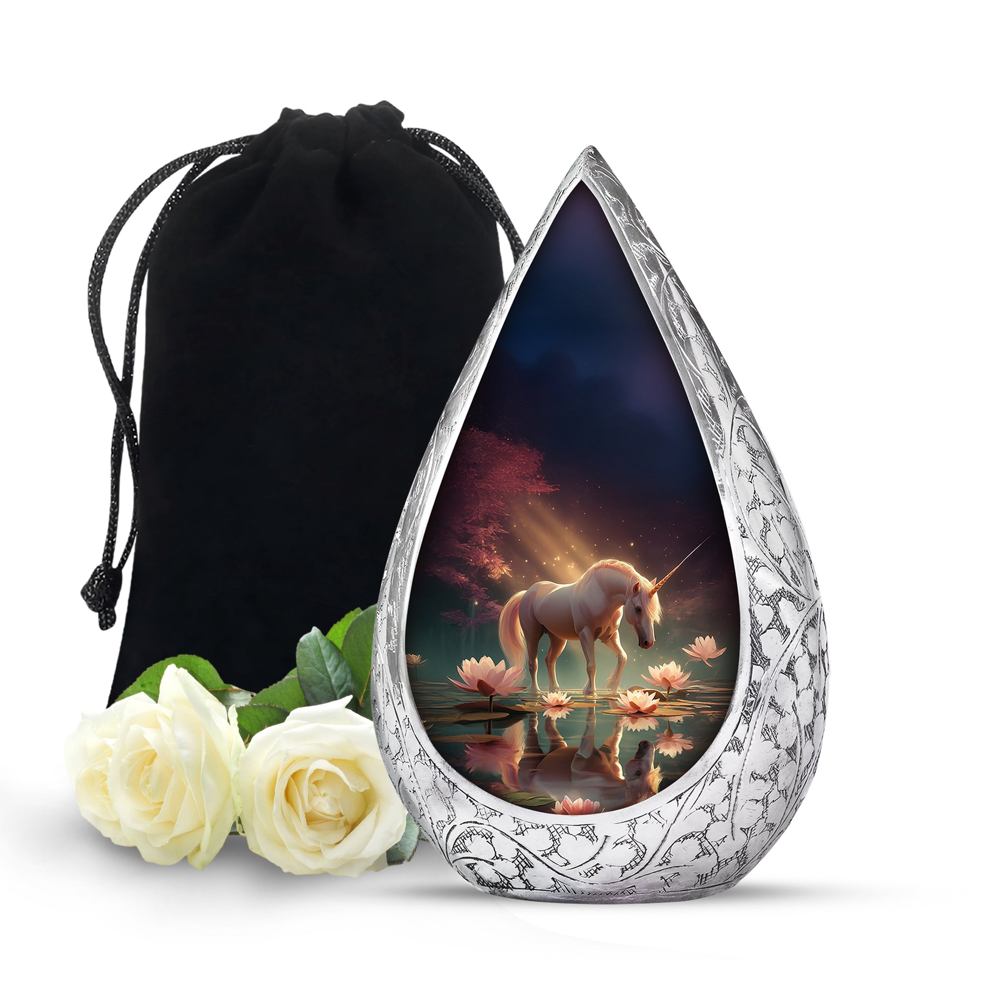 Magical Unicorn Memorial Urn - Beautiful Memorial Urn For Human Ashes