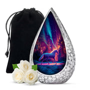 Purple Unicorn Cremation Urn - Fantasy Memorial Urn For Adult Ashes