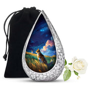Cat Memorial Urn - Artistic Nature Funeral Urn For Pet Ashes