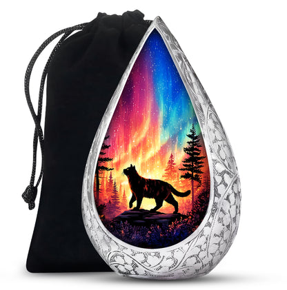 Cat Memroial Urn - Artistic Forest Cremation Urn For Pet Ashes