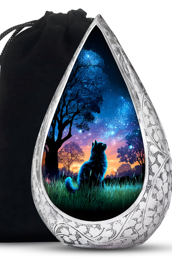 Cat Funeral Urn - Glowing Star Cremation Urn For Cat Ashes