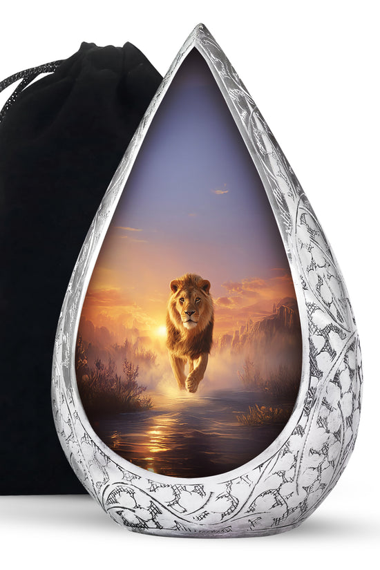 King Lion Cremation Urn - Decorative Urns for Human Ashes