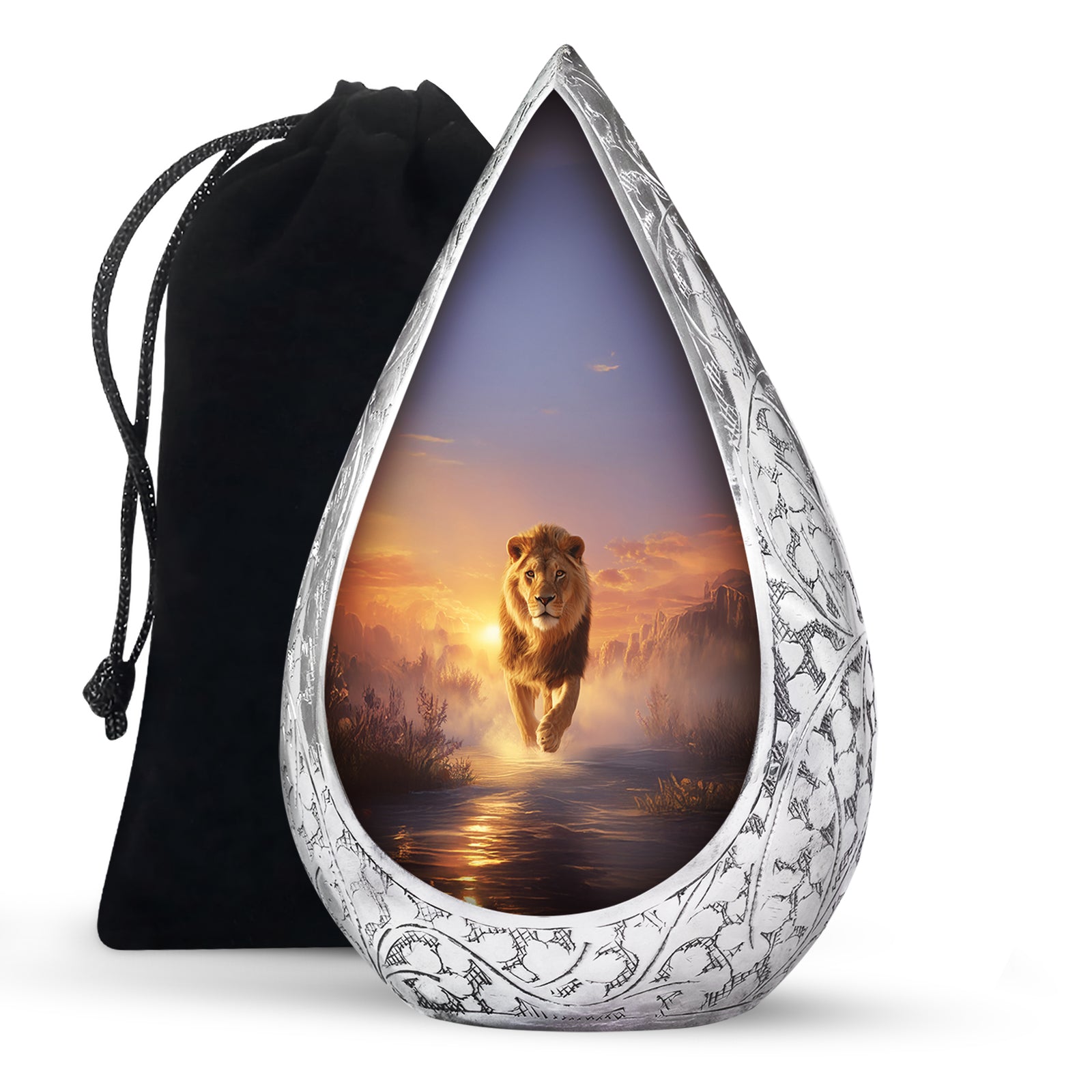 King Lion Cremation Urn - Decorative Urns for Human Ashes