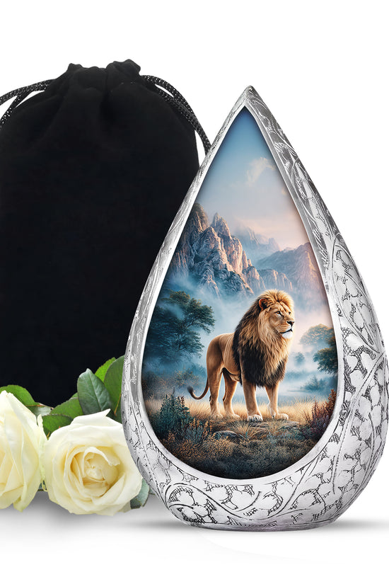 Lion Cremation Urn - Nature Tribute Memorial Urn For Loved Ones