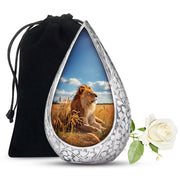 Unique Lion Memorial Urn - Nature Theme Funeral Urn For Ashes