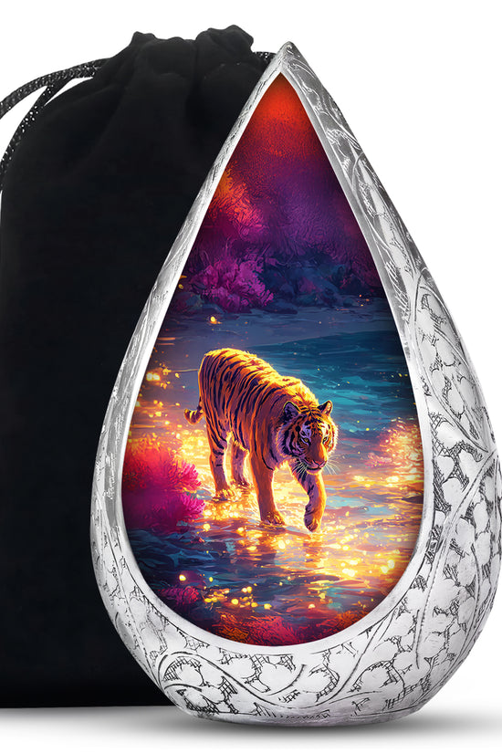 Animal Cremation Urn - Tiger Memorial Urn For Human Ashes