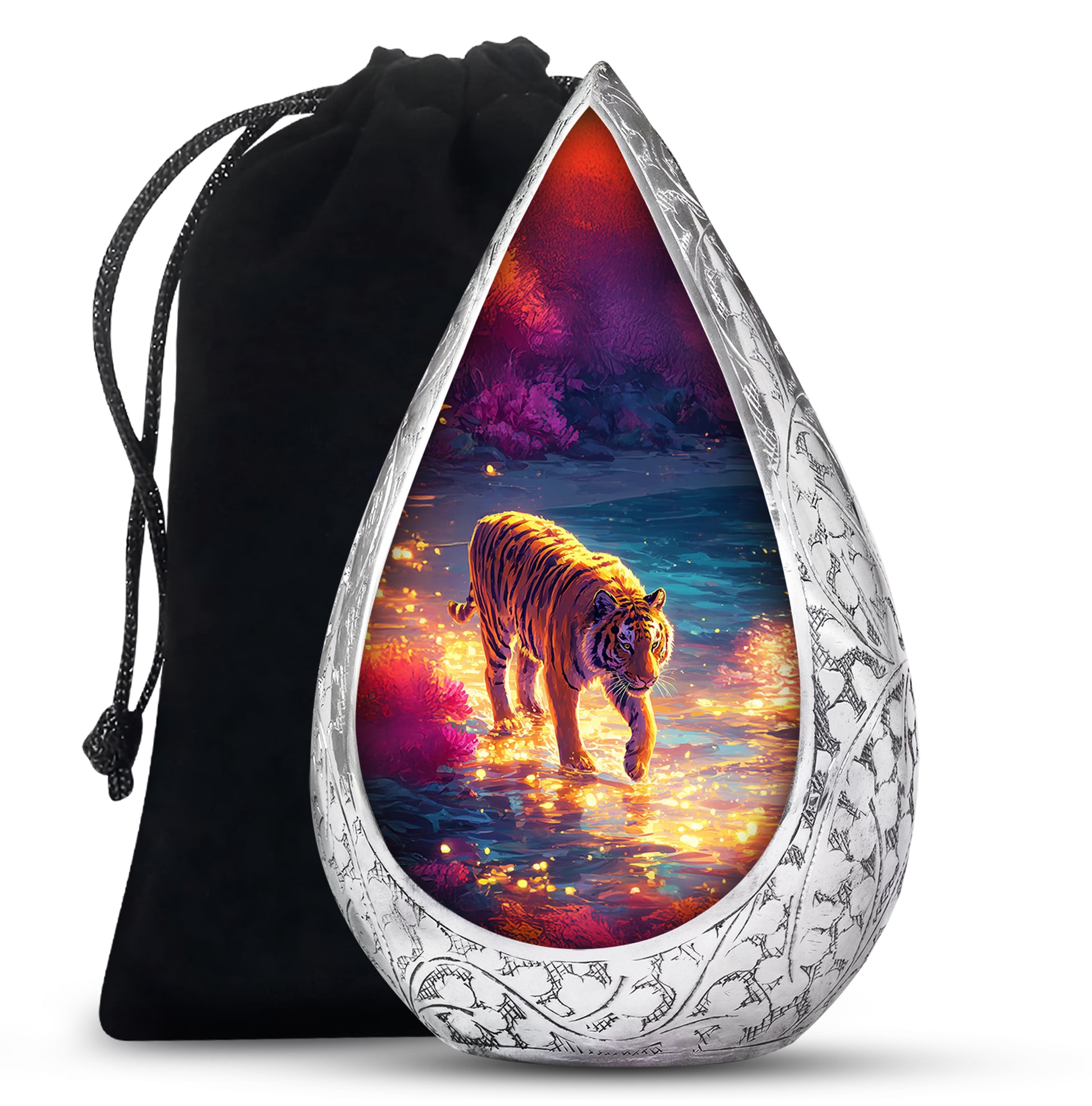 Animal Cremation Urn - Tiger Memorial Urn For Human Ashes