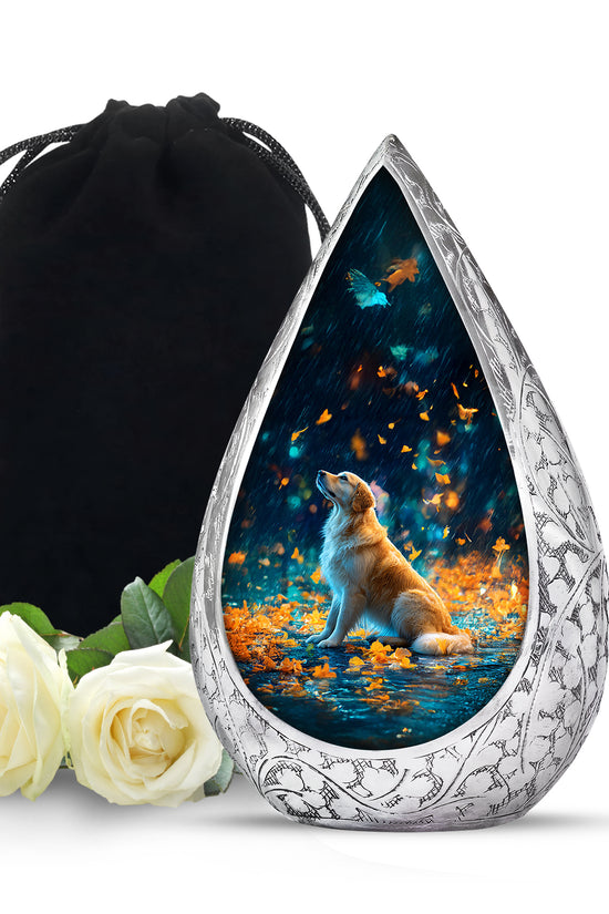 Blue Dog Urns For Ashes - Beautiful Memorial Tribute Urns For Ashes