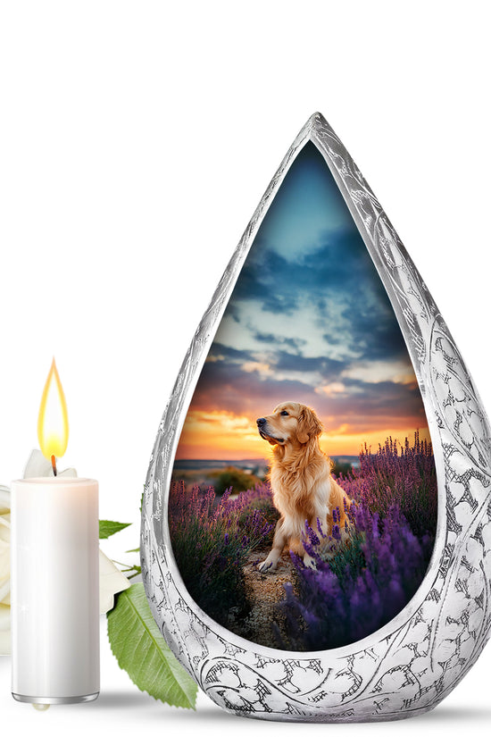 Golden Retriever Funeral Urn - Pet Cremation Urn For Ashes