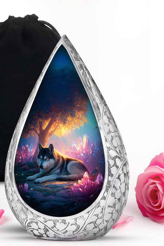 Husky Pet Memorial Urn - Beautiful Pet Cremation Urn For Ashes