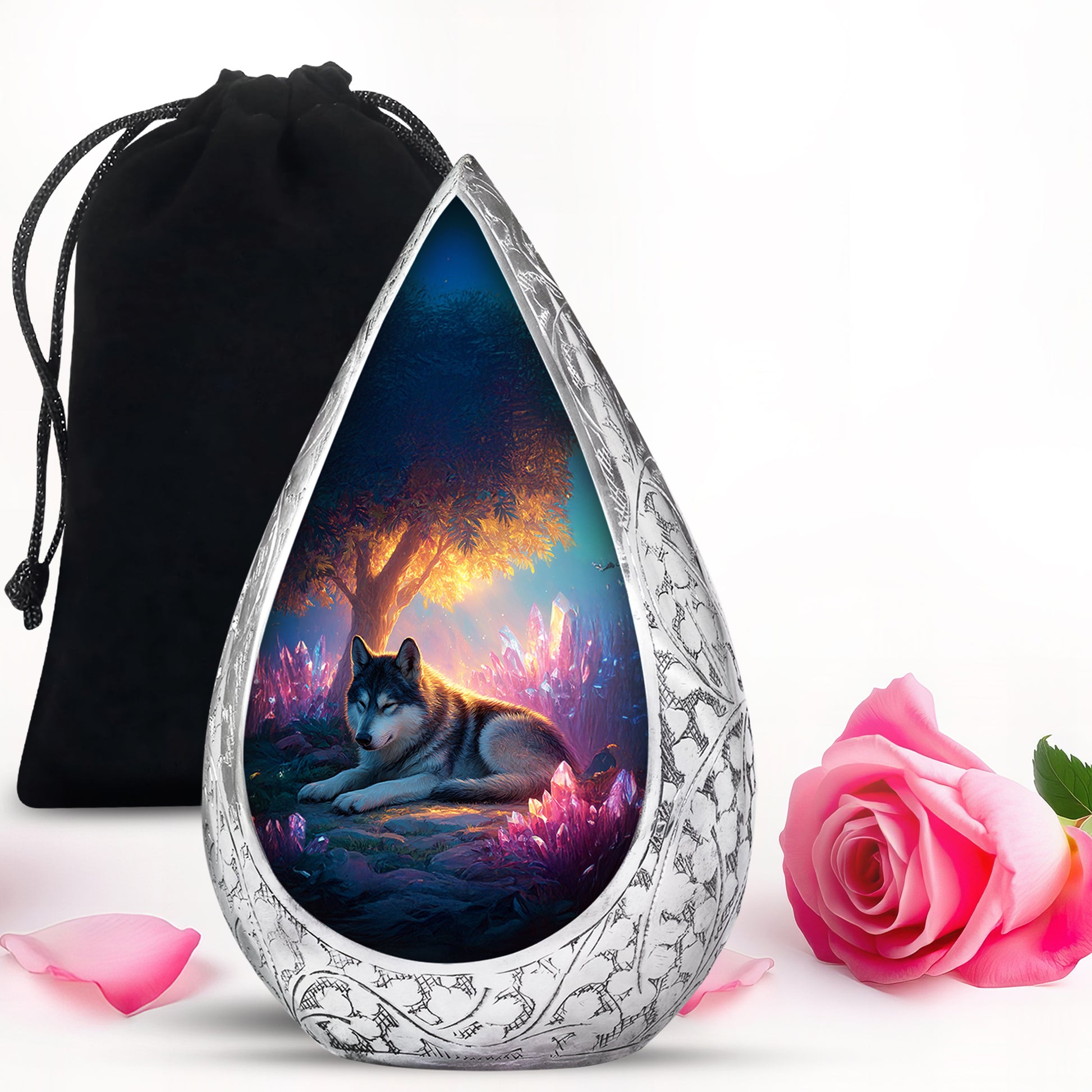 Husky Pet Memorial Urn - Beautiful Pet Cremation Urn For Ashes