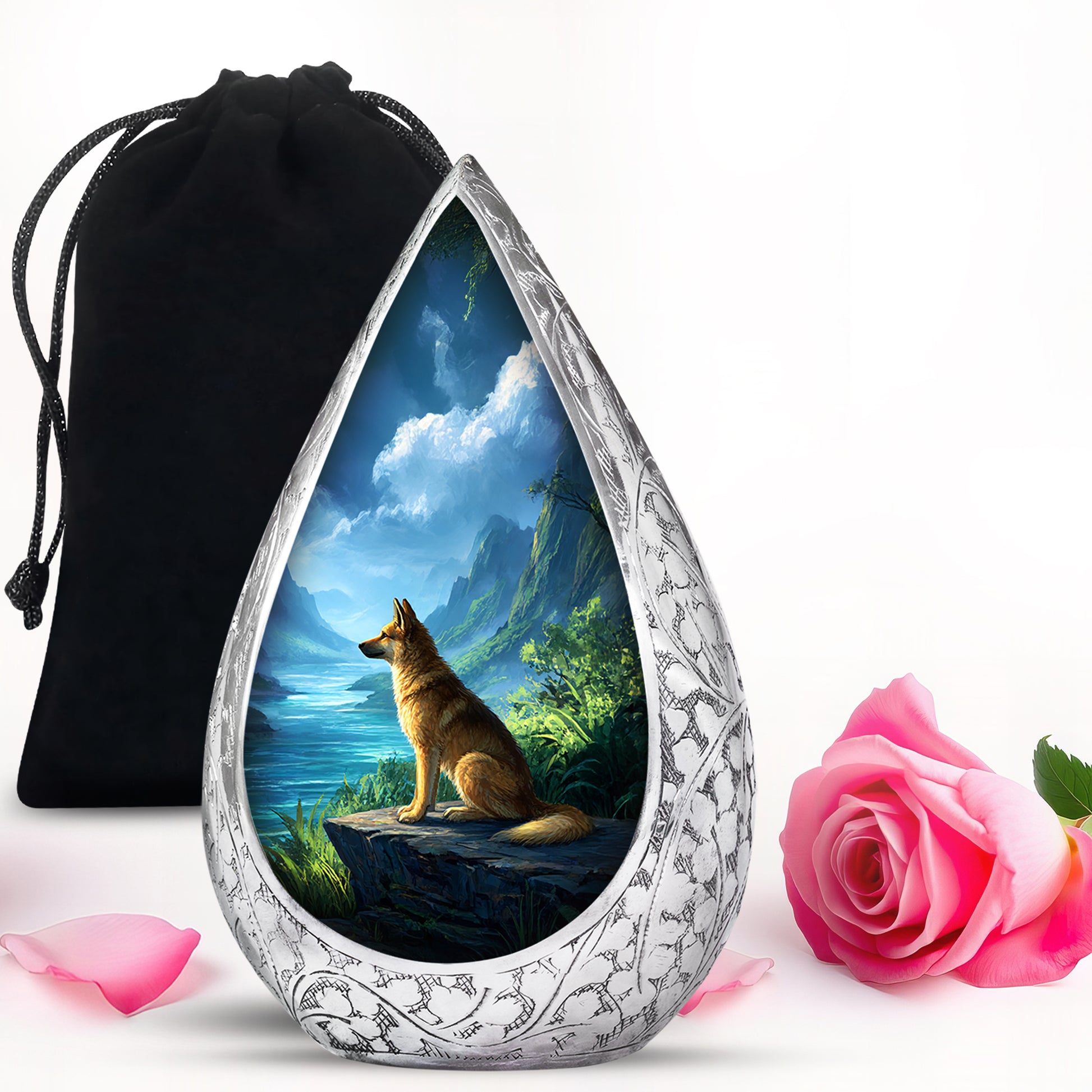 Dog Cremation Urn - Mountain Valley Funeral Urn For Pet Ashes