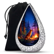 Husky Dog Cremation Urn - Forest Memorial Urn For Pet Ashes
