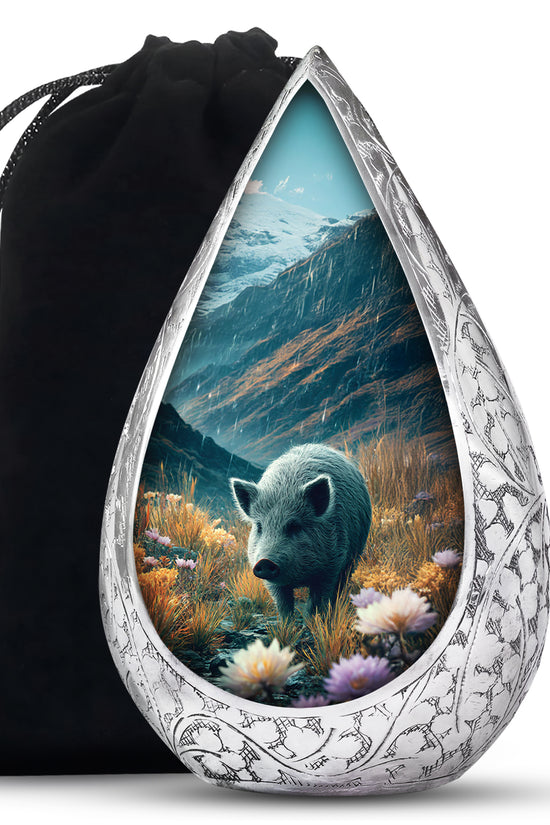 Wild Pig Cremation Urns - Beautiful Mountain Funeral Urns For Adult Ashes