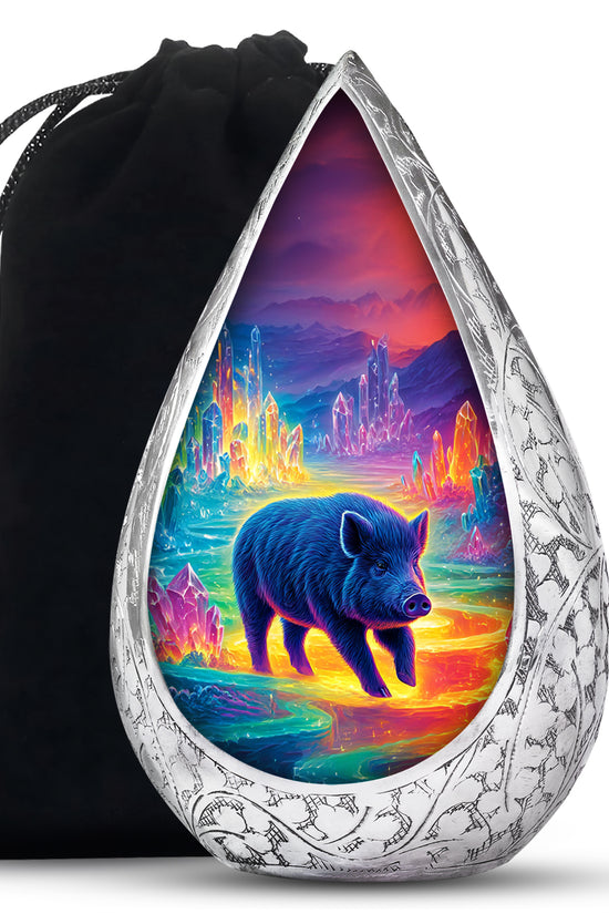 Crystal Field Memorial Urns - Wild Pig Cremation Urn For Human Ashes