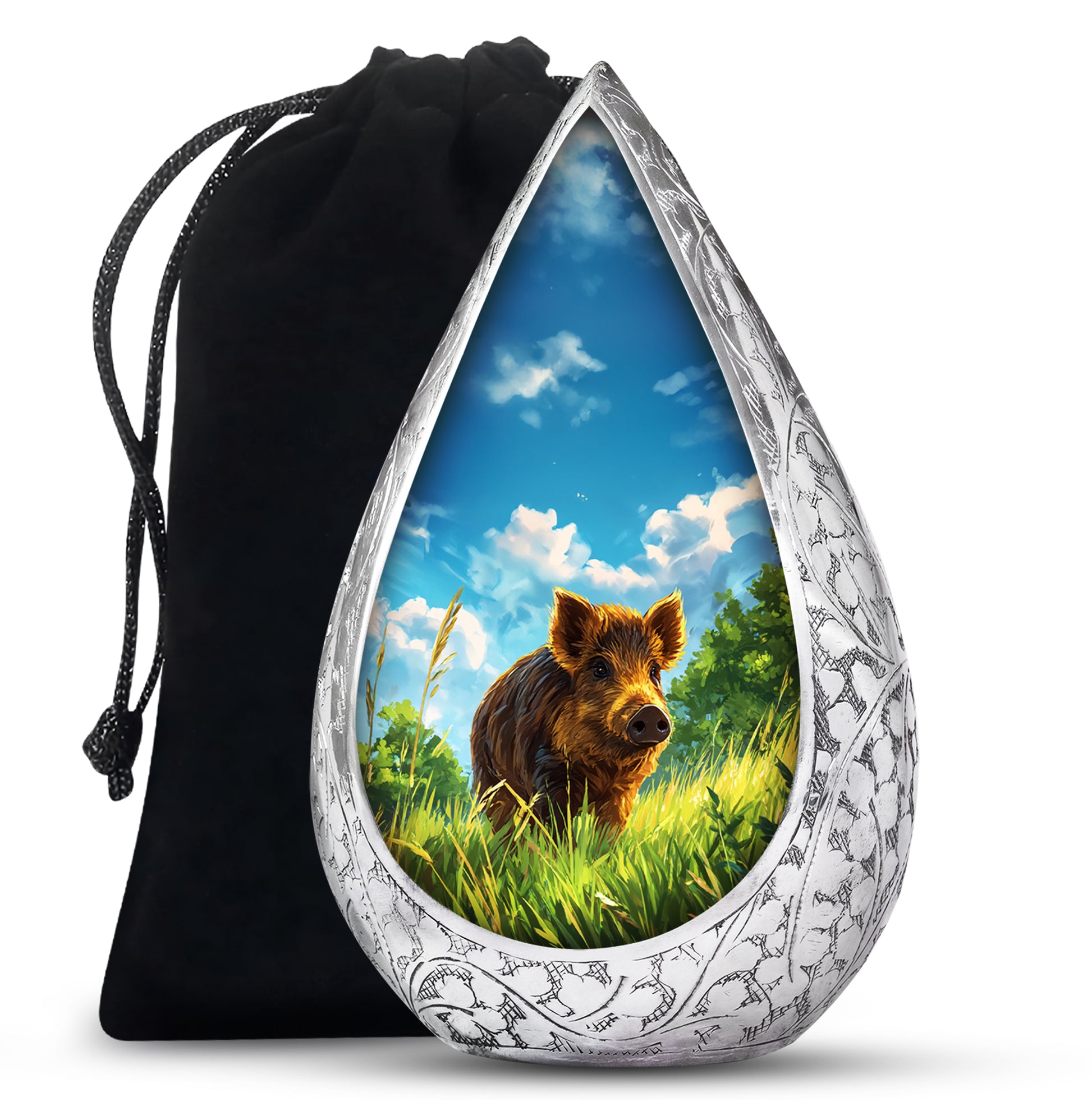 Brown Pig Cremation Urns - Beautiful Nature Memorial Urns For Burial