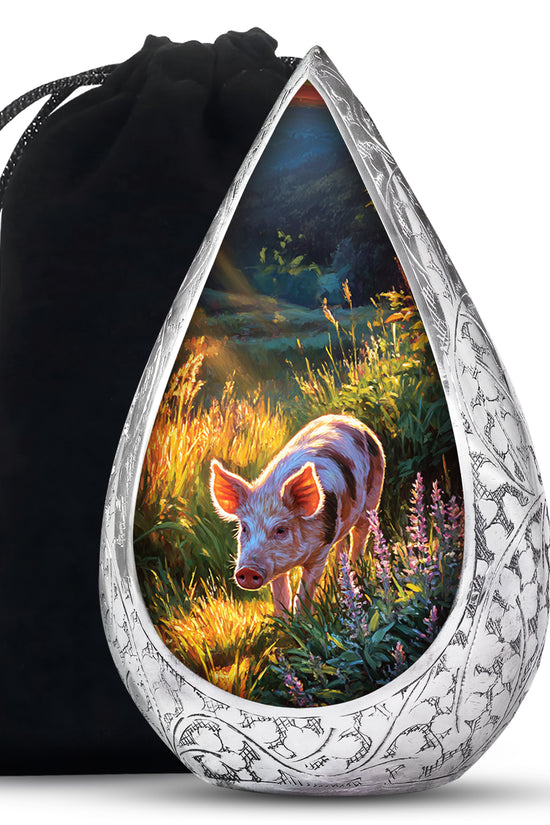 Pig Artistic Memorial Urn - Cremation Urns For Male & Female