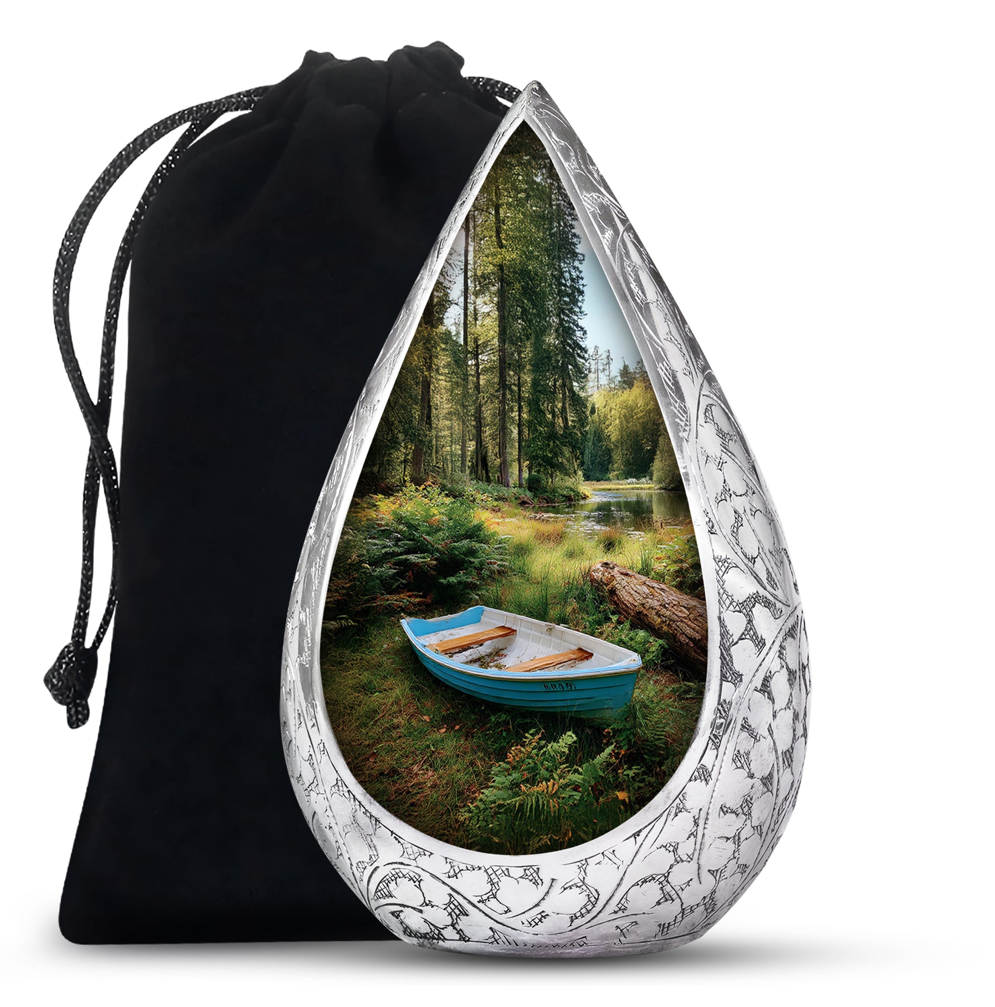 Boat Cremation Urn - Nature Memorial Urn For Human Ashes