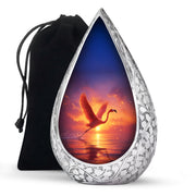 Flying Flamingo Cremation Urn - Sunset Scenic Urns For Human Ashes