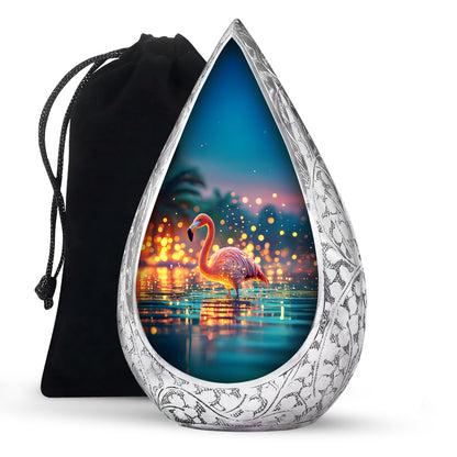 Flamingo Scenic Urn - Beautifully Designed Urns For Human Ashes