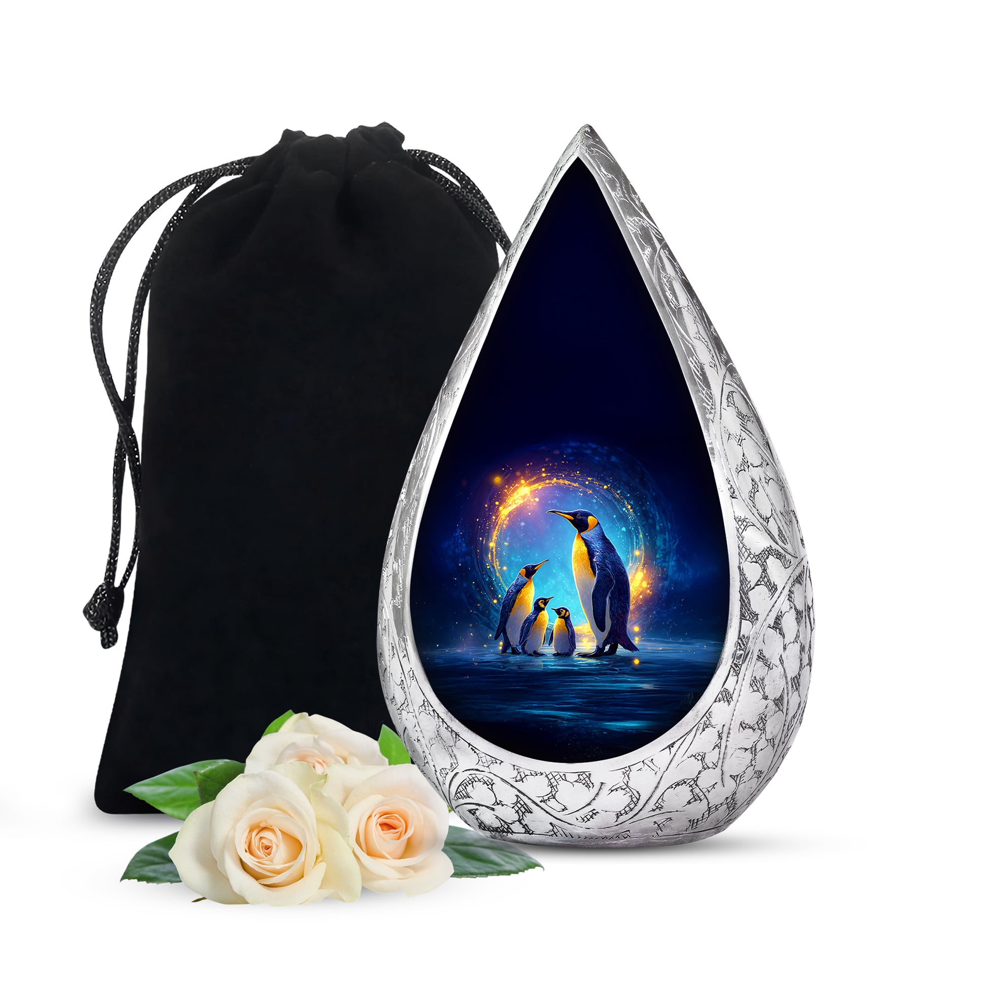 Penguin Urn For Ashes - Cremation Urn For Human Ashes
