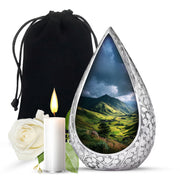 Mountain Valley Cremation Urn - Scenic Memorial Urn For Human Ashes