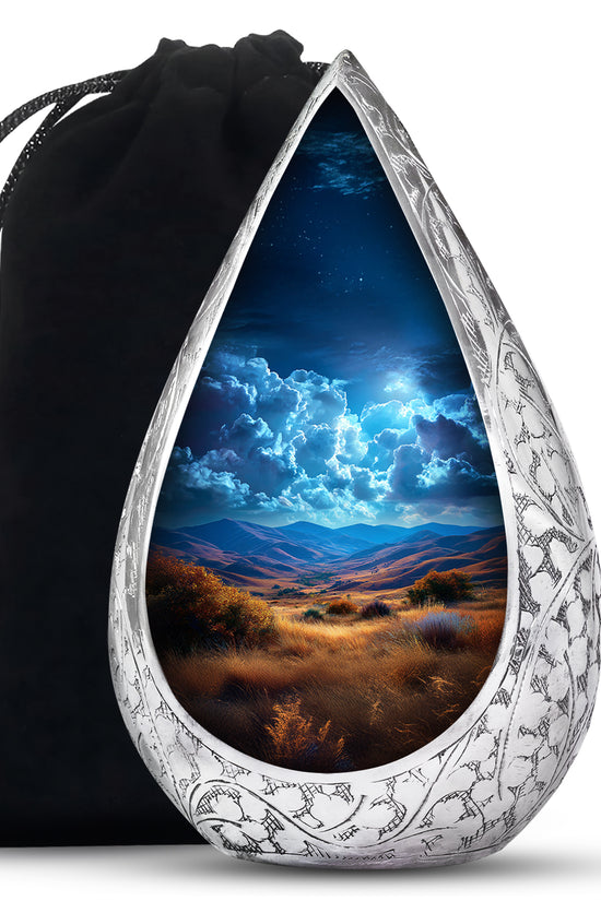 Scenic Mountain Memorial Urn - Nature Cremation Urn For Human Ashes