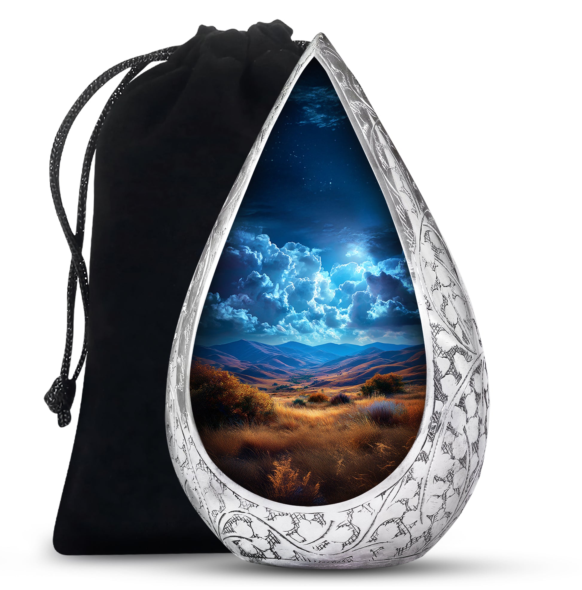 Scenic Mountain Memorial Urn - Nature Cremation Urn For Human Ashes