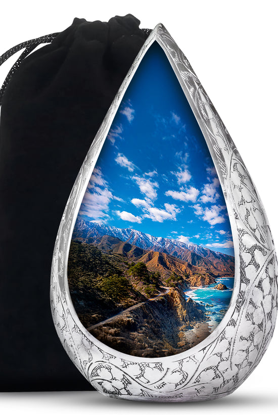 Scenic Mountain Funeral Urn - Memorial Urn For Male & Female