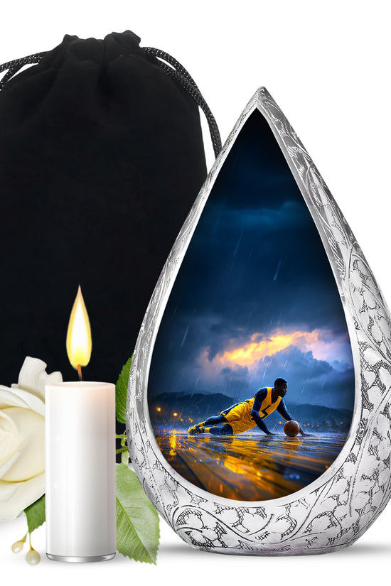 Sports Theme Cremation Urn - Basketball Tribute Urn For Loved Ones