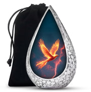 Flaming Phoenix Cremation Urn - Storm Bird Funeral Bird For Burial