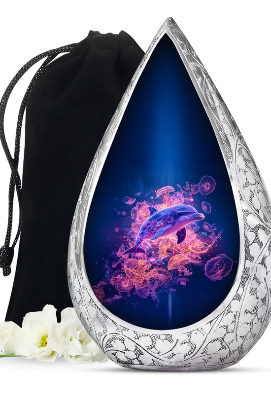 Dolphin Cremation Urn for Ashes – Ocean Memorial Urn For Adults