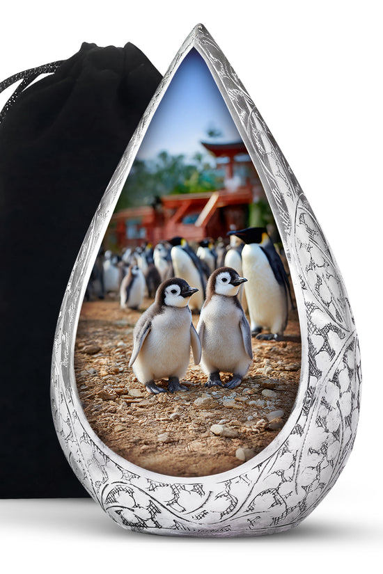Baby Penguin Cremation Urn - Beautiful Memorial Urns For Friend Ashes